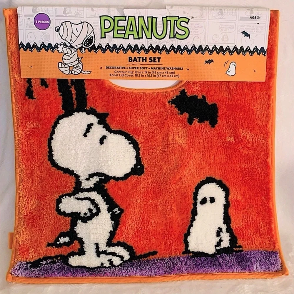 Peanuts Snoopy Halloween Spooky Ghost Bath Set - 2-piece